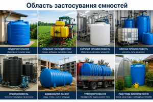 Область применения емкостей