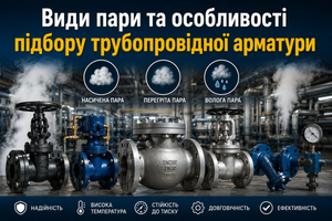 Виды пара и особенности подбора трубопроводной арматуры