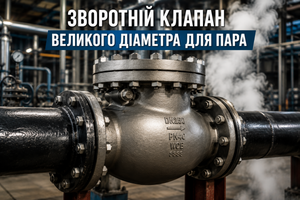 Обратный клапан для пары больших диаметров: особенности выбора и применения