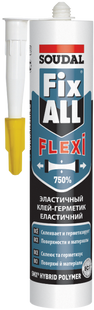 Клей-герметик&nbsp;FIX&nbsp;ALL&nbsp;Flexi&nbsp;290 мл (сірий)&nbsp;SOUDAL 000130041 фото