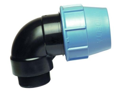 Колено 90&deg; зажимное с наружной резьбой Unidelta Ду 20x1/2" unidelta-1008-1 фото