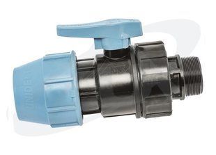 Kомпрессионный шаровый кран с наружной резьбой Unidelta Ду 40х1 1/4" unidelta-1072-4 фото