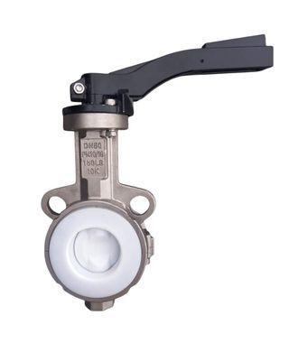 Задвижка Баттерфляй Ду 65 из нержавеющей стали футерованная PTFE bater-spec-2 фото