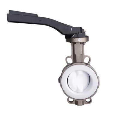 Засувка Батерфляй Ду 100 з нержавіючої сталі футерований PTFE bater-spec-4 фото