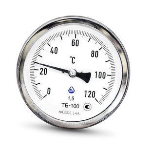 Термометр биметаллический радиальный ТВ 63/100 кл. 2,5 (0...+150&deg;C) tb-rad-63/100-kl-25-0-150 фото
